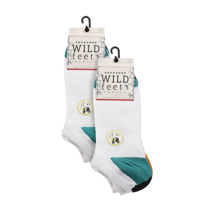 10 Pack Mens Bamboo Trainer Socks | Anti-Slip Cushioned Low Cut Sports Socks