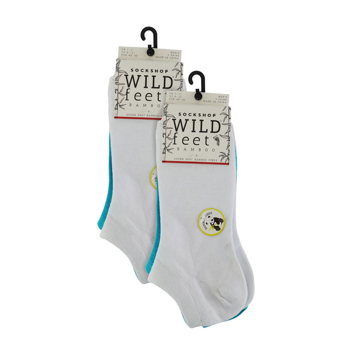 10 Pack Mens Bamboo Trainer Socks | Anti-Slip Cushioned Low Cut Sports Socks