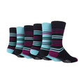 6-11 Royaume-Uni / Rayures bleu marine/violet