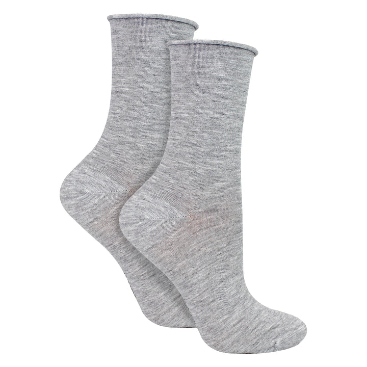 2 Pairs Ladies Cashmere Socks - Luxury Soft and Warm Seamless Everyday Socks