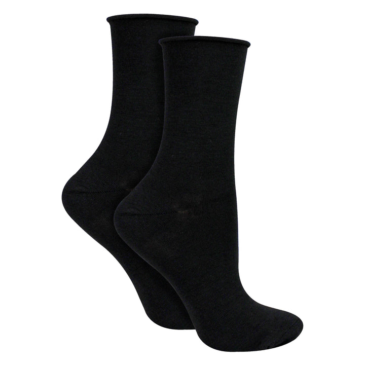 2 Pairs Ladies Cashmere Socks - Luxury Soft and Warm Seamless Everyday Socks