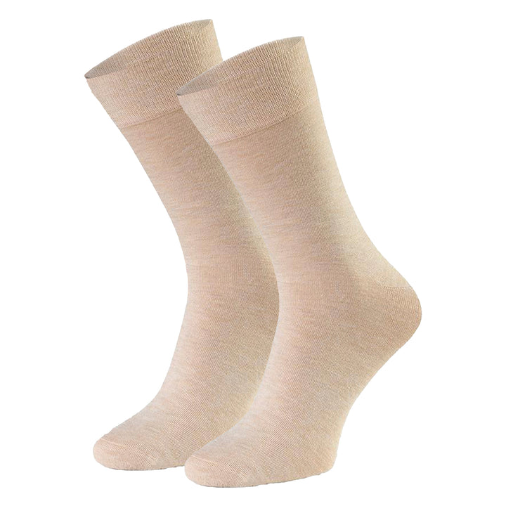 2 Pairs Mens Cashmere Socks - Luxury Soft and Warm Seamless Everyday Socks