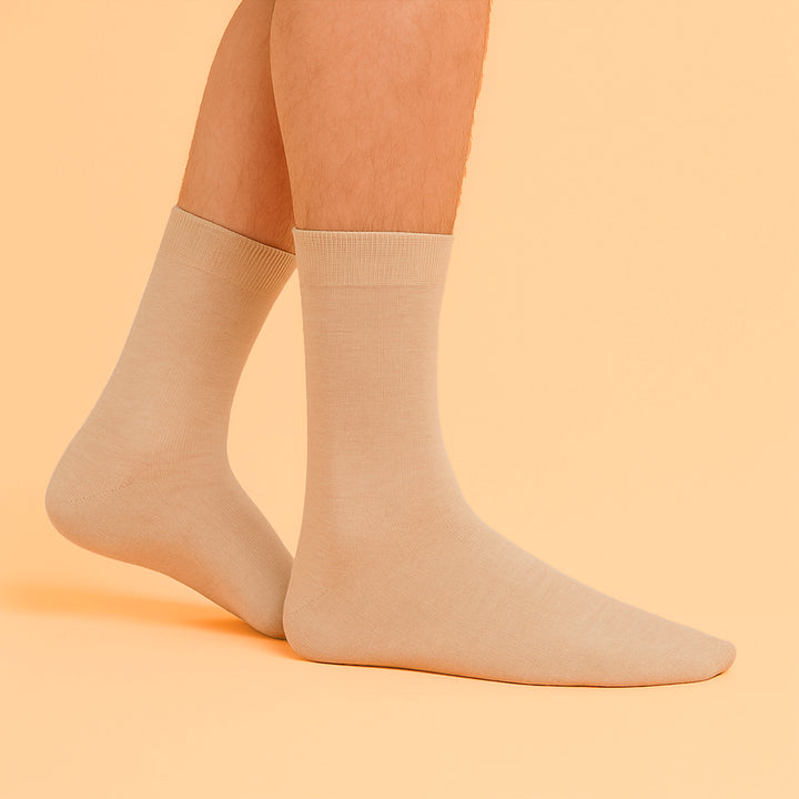 2 Pairs Mens Cashmere Socks - Luxury Soft and Warm Seamless Everyday Socks