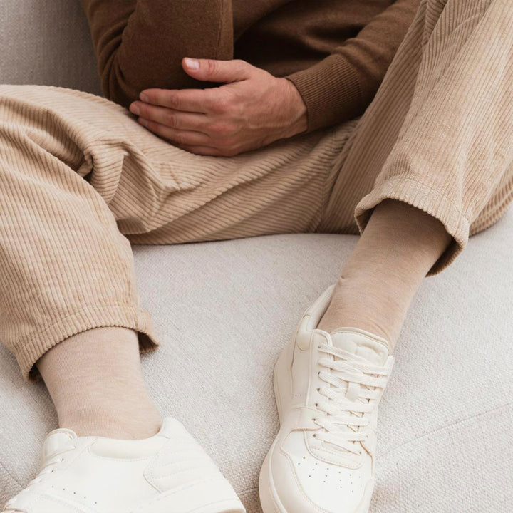 2 Pairs Mens Cashmere Socks - Luxury Soft and Warm Seamless Everyday Socks