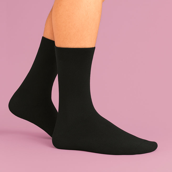 2 Pairs Mens Cashmere Socks - Luxury Soft and Warm Seamless Everyday Socks