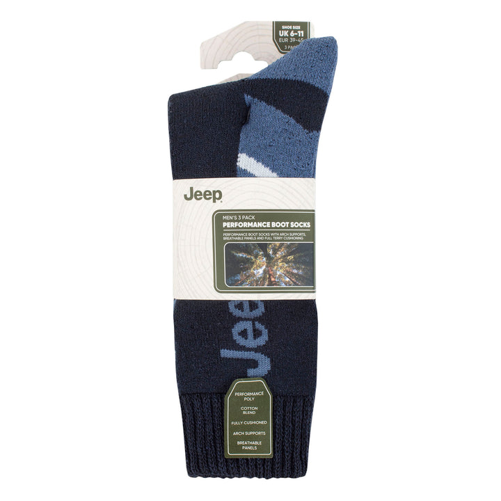 3 Pack Mens Walking Boot Socks | Performance Outdoor Socks for Hiking