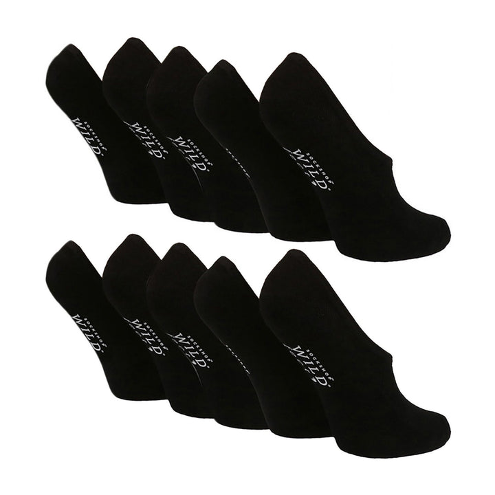 10 Pairs Ladies Bamboo No Show Socks | Invisible Socks Silicone Heel Grip