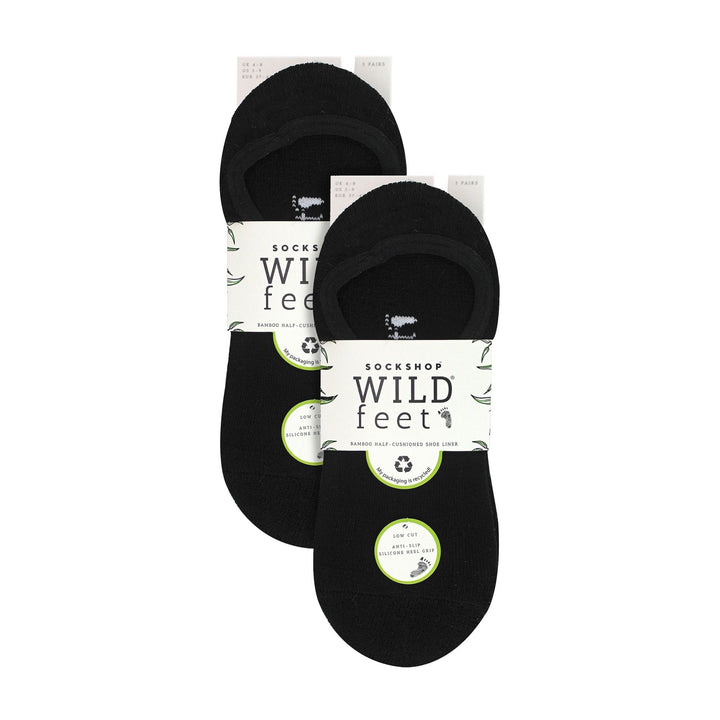 10 Pairs Ladies Bamboo No Show Socks | Invisible Socks Silicone Heel Grip