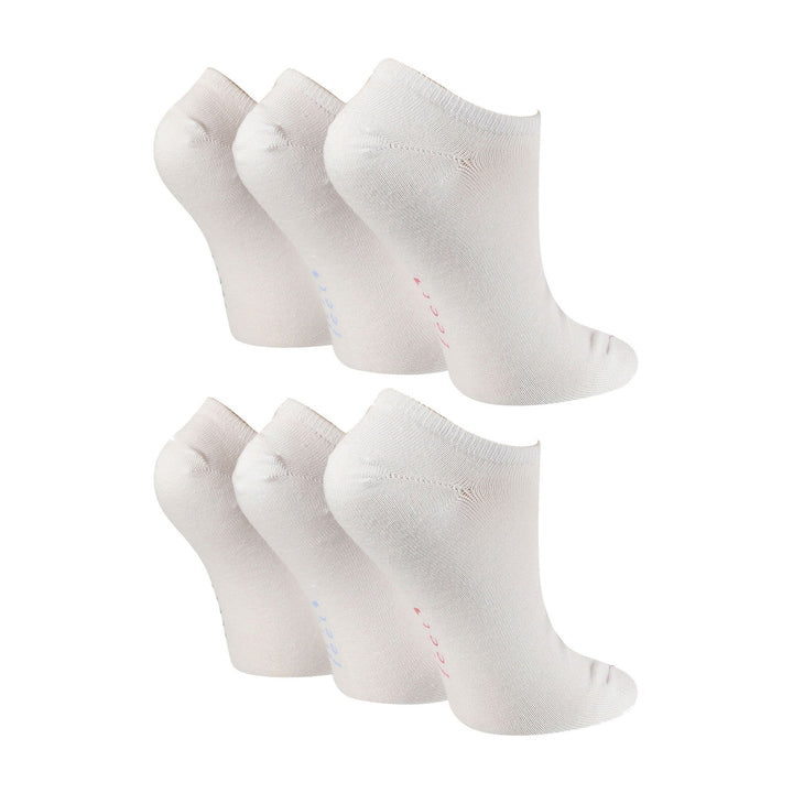 6 Pairs Ladies Breathable Bamboo Low Cut Trainer Socks