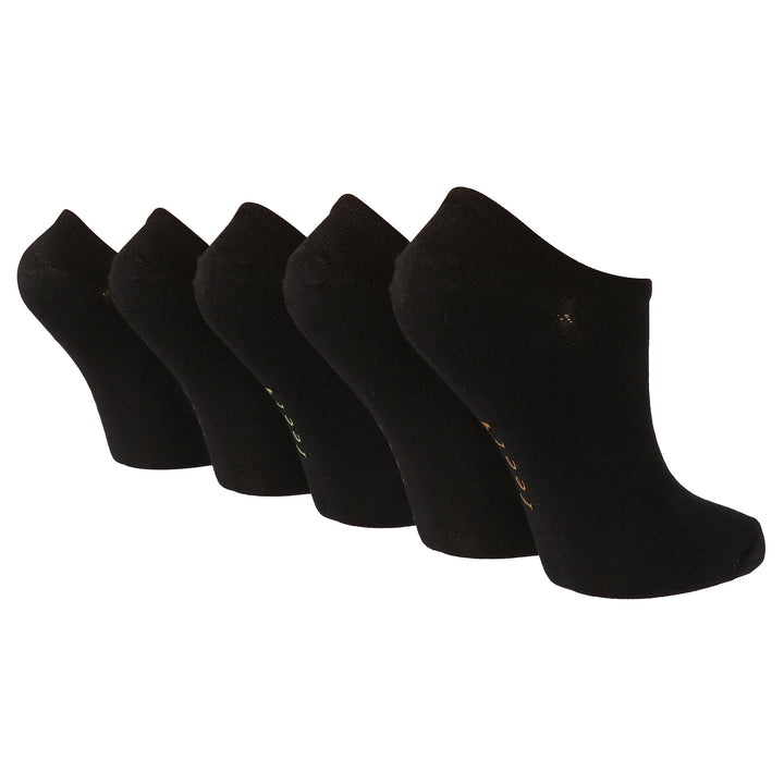 10 Pairs Ladies Bamboo Trainer Socks with Reinforced Heel & Toe