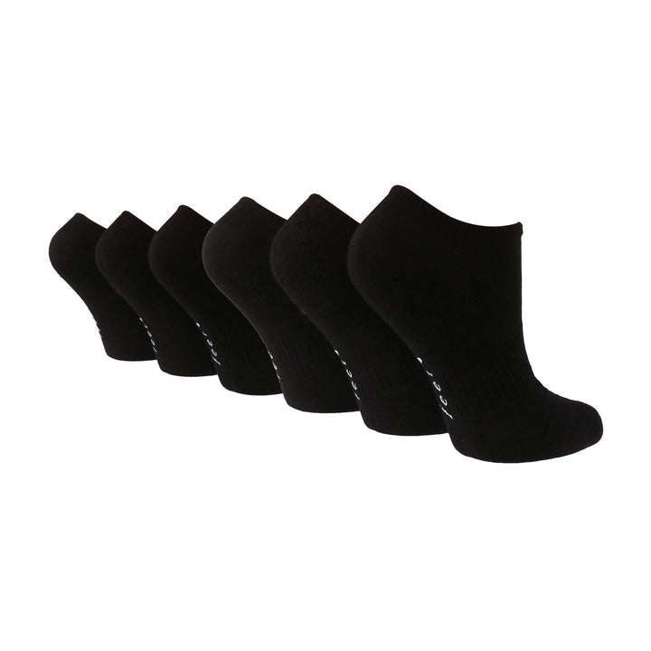 6 Pack Ladies Bamboo Sport Trainer Socks: Low Cut, Cushioned, Athletic Socks