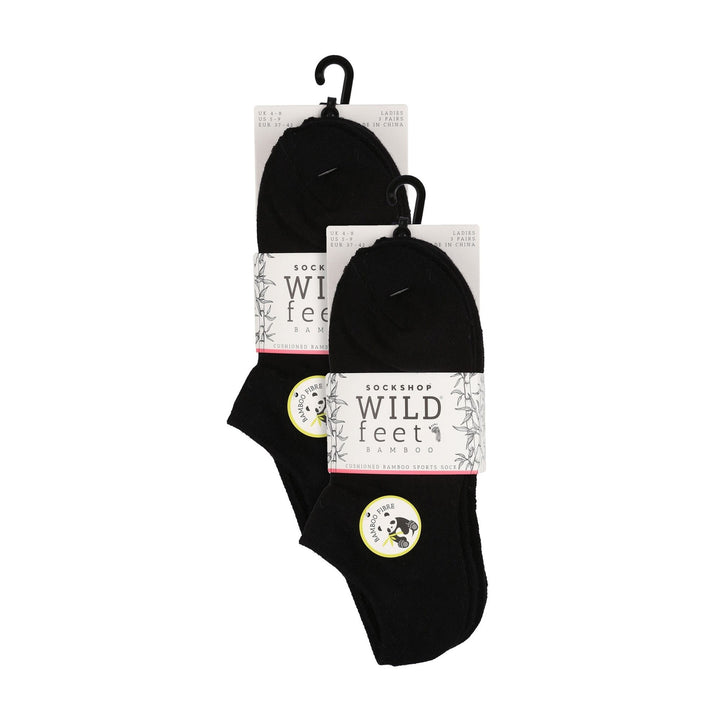 6 Pack Ladies Bamboo Sport Trainer Socks: Low Cut, Cushioned, Athletic Socks