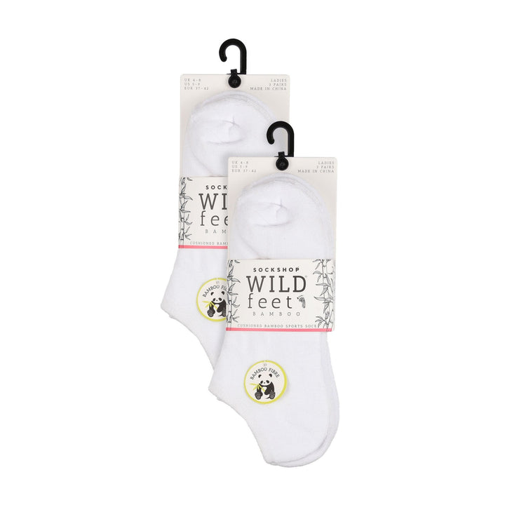 6 Pack Ladies Bamboo Sport Trainer Socks: Low Cut, Cushioned, Athletic Socks