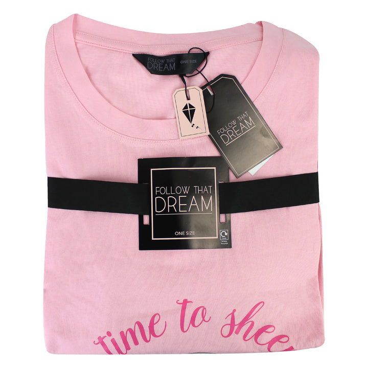 Ladies Oversized Long Nightie | Cute Novelty Style Pajama Top
