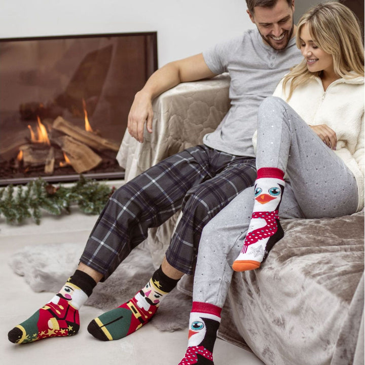 Chaussettes thermiques de Noël pour hommes et femmes par Heat
