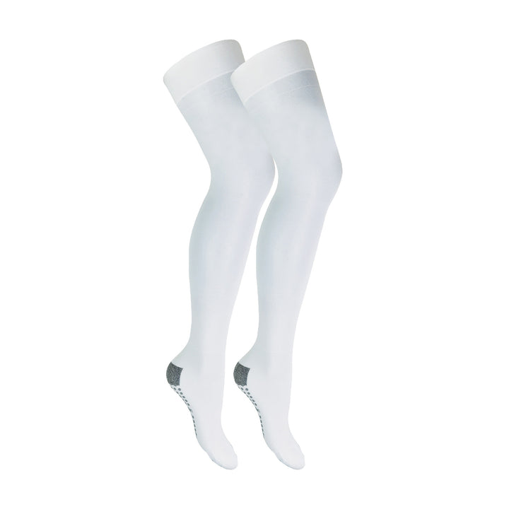 2 Pair Non Slip Thigh High Anti-Embolism Compression Stockings