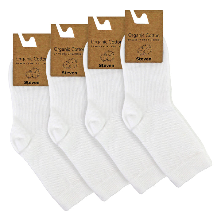 4 Pairs Childrens Organic Cotton Sensory Socks - Seamless Socks for Boys & Girls