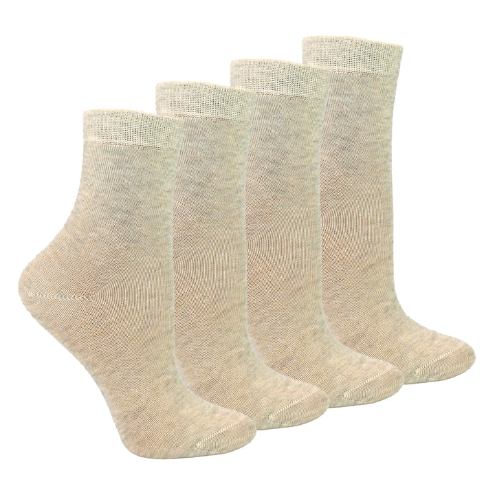 4 Pairs Childrens Organic Cotton Sensory Socks - Seamless Socks for Boys & Girls