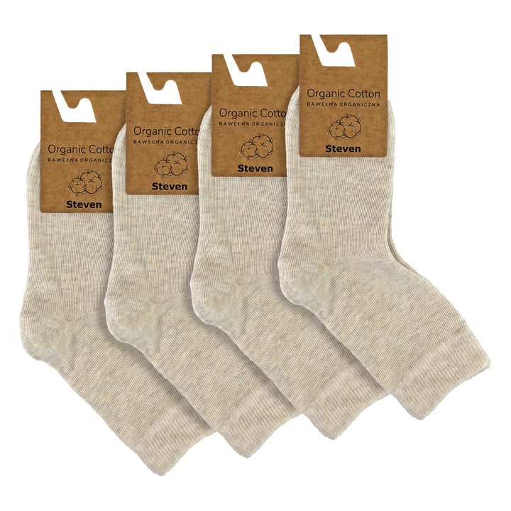 4 Pairs Childrens Organic Cotton Sensory Socks - Seamless Socks for Boys & Girls