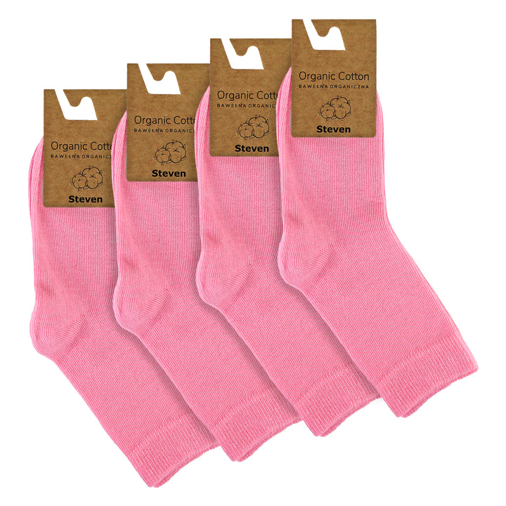 4 Pairs Childrens Organic Cotton Sensory Socks - Seamless Socks for Boys & Girls