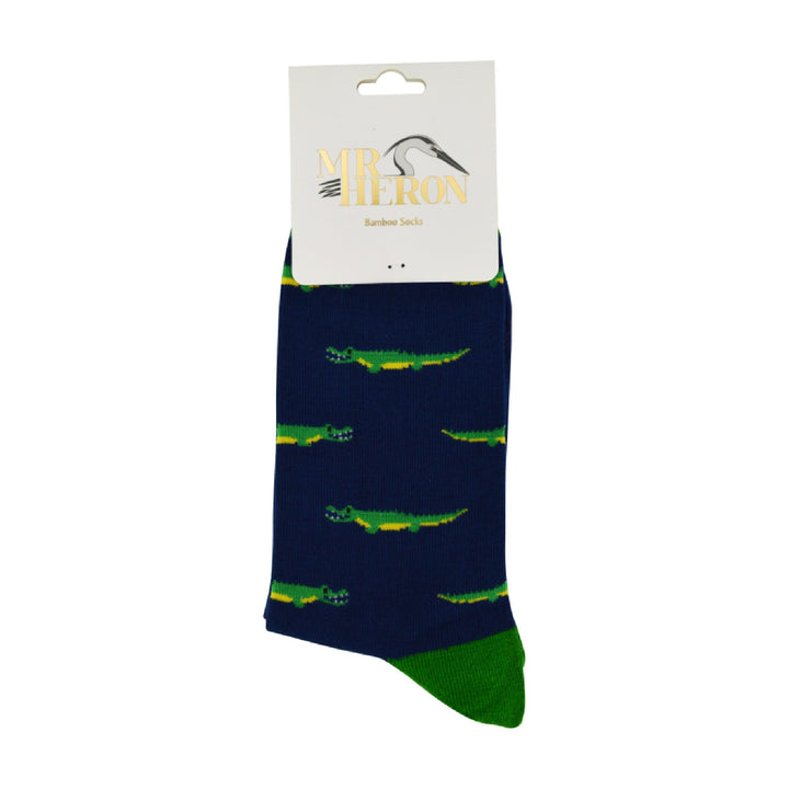 1 Pack Mens Novelty Crocodile Bamboo Socks