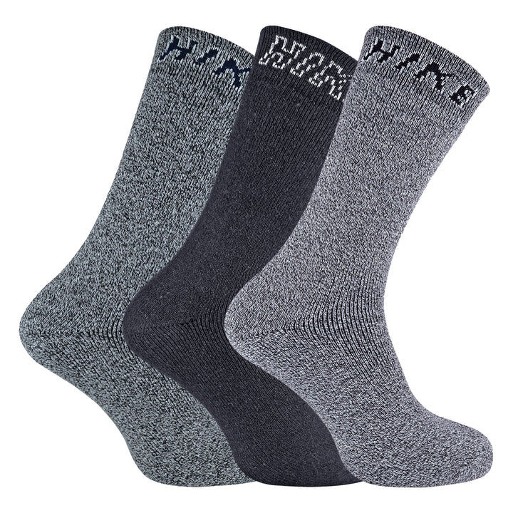 12 Pairs Mens Cushioned Crew Hiking Walking Boot Socks