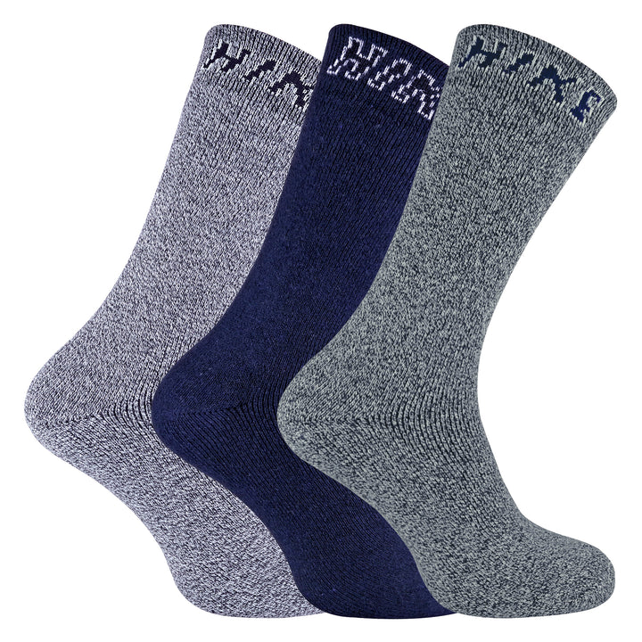 12 Pairs Mens Cushioned Crew Hiking Walking Boot Socks