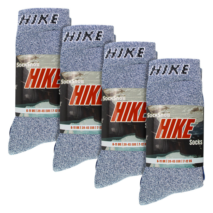 12 Pairs Mens Cushioned Crew Hiking Walking Boot Socks