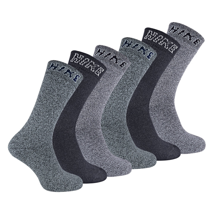 6 Pack Mens Soft Breathable Cotton Hiking Socks for Summer