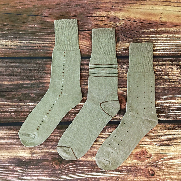 12 Pair Mens Loose Fitting Soft Top Bamboo Diabetic Friendly Socks