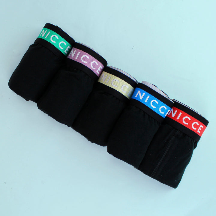 5 Pack Mens Boxers AMBRO - Soft Breathable Cotton Everyday Underwear