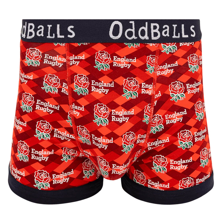 Mens England Rugby Boxer Shorts - Soft Cotton Sports Underwear