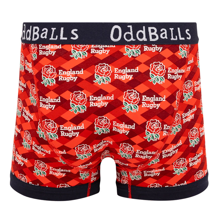 Mens England Rugby Boxer Shorts - Soft Cotton Sports Underwear