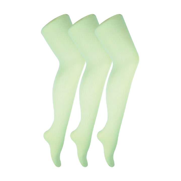 Ladies 3 Pair 40 Denier Comfortable Soft Bright Pastel Coloured Tights