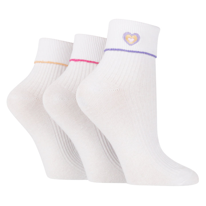 6 Pair Ladies Turn Over Lounge Socks