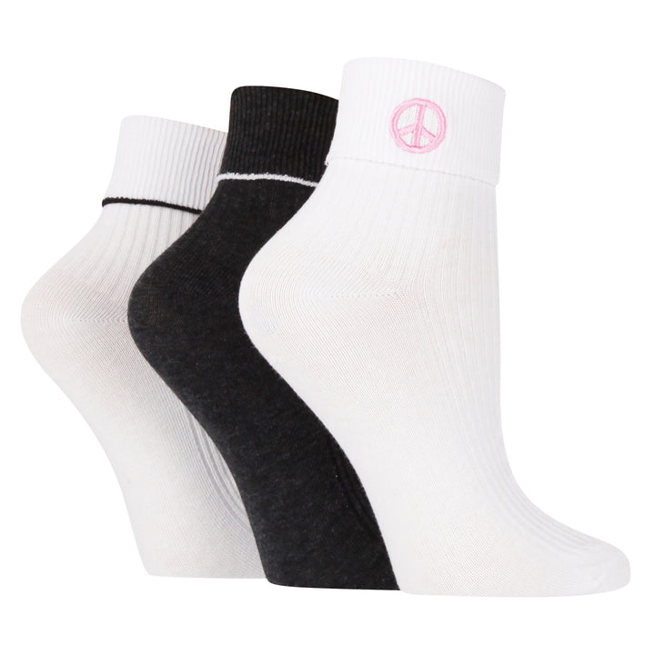 6 Pair Ladies Turn Over Lounge Socks