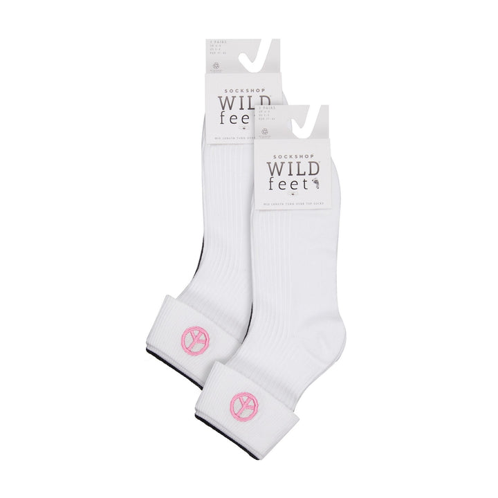 6 Pair Ladies Turn Over Lounge Socks