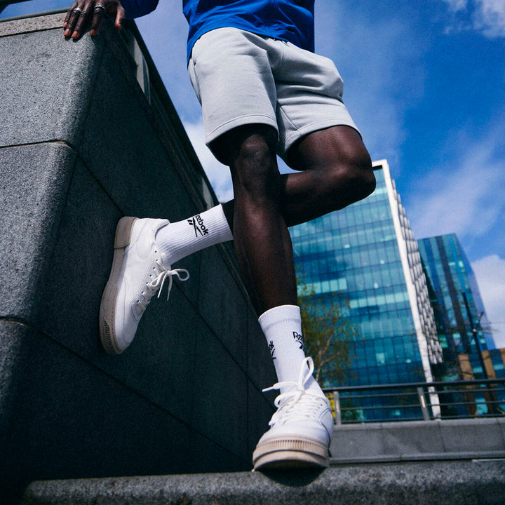Gerippte, atmungsaktive Sport-Crew-Socken für Damen und Herren