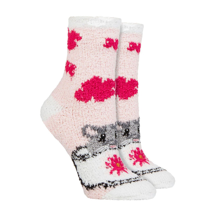 2 Pack Ladies Cozy Bed Socks in Gift Box | Warm Fleece Fluffy Lounge Socks