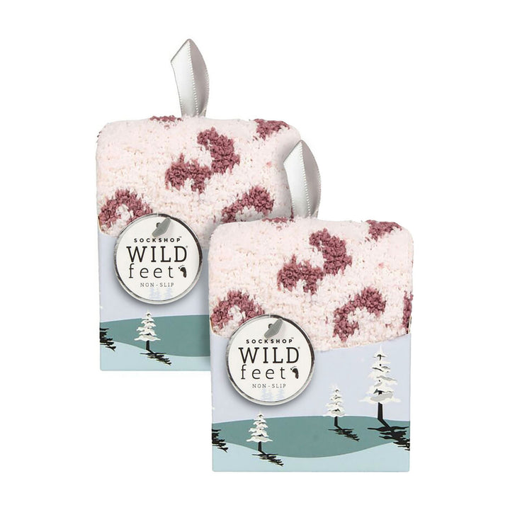 2 Pack Ladies Cozy Bed Socks in Gift Box | Warm Fleece Fluffy Lounge Socks