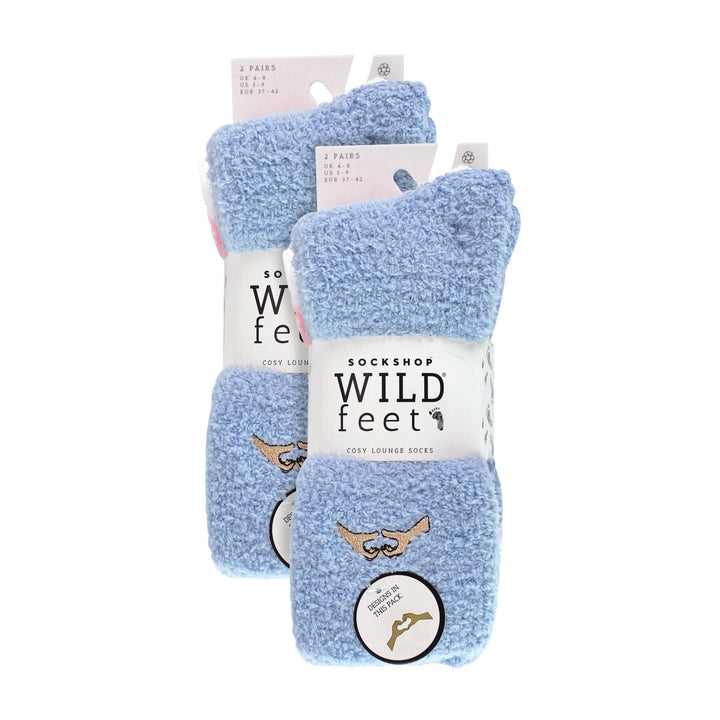 4 Pack Ladies Fleece Thermal Slipper Lounge Bed Socks for Ultimate Comfort