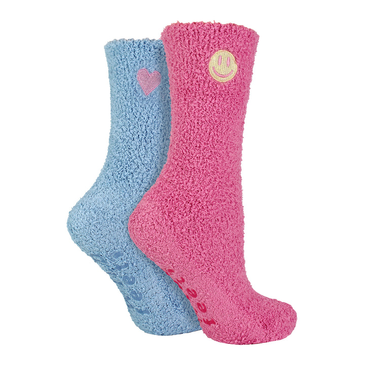 4 Pack Ladies Fleece Thermal Slipper Lounge Bed Socks for Ultimate Comfort