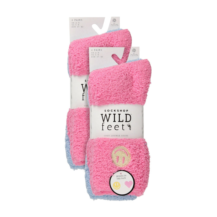 4 Pack Ladies Fleece Thermal Slipper Lounge Bed Socks for Ultimate Comfort