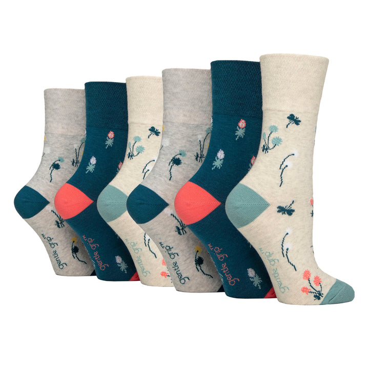 6 Pairs Ladies Non Elastic Soft Top Diabetic Socks