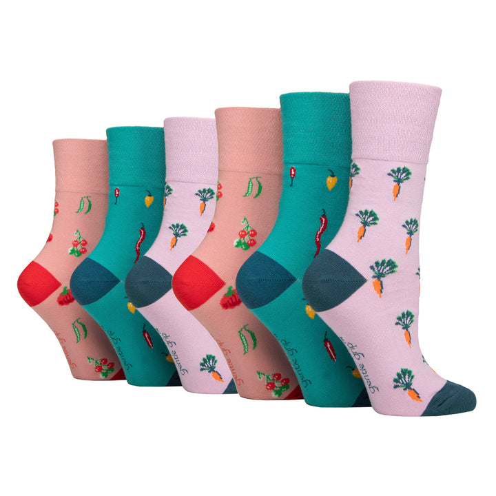 6 Pairs Ladies Non Elastic Soft Top Diabetic Socks