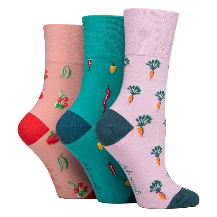 6 Pairs Ladies Non Elastic Soft Top Diabetic Socks