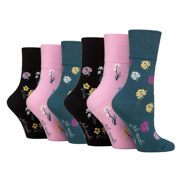 6 Pairs Ladies Non Elastic Soft Top Diabetic Socks