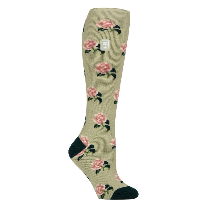 Long Wellington Boots Socks For Women | Floral Welly Socks