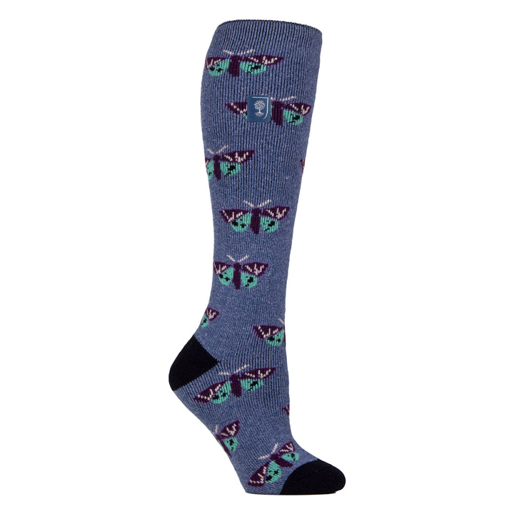 Long Wellington Boots Socks For Women | Floral Welly Socks