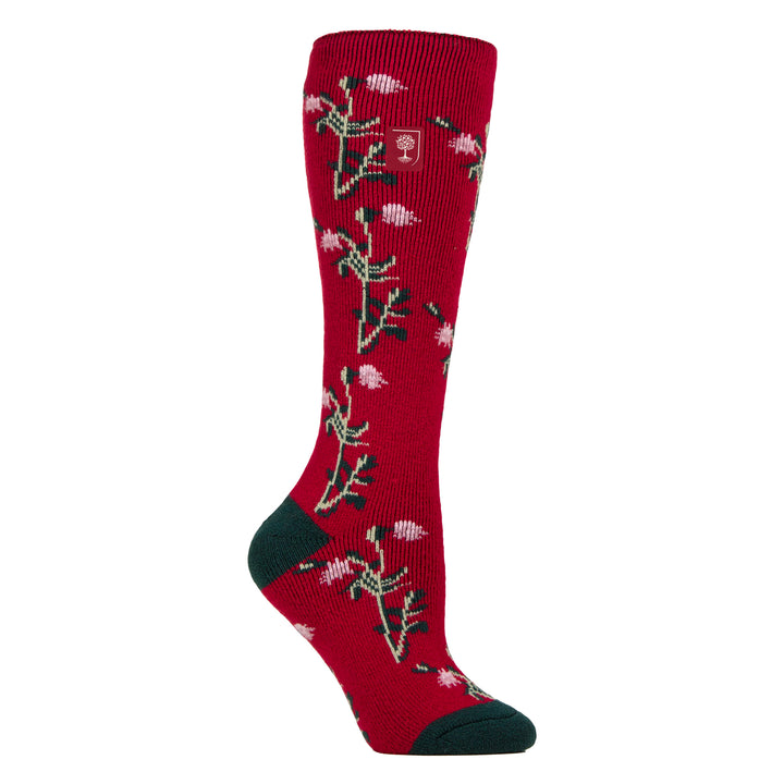 Long Wellington Boots Socks For Women | Floral Welly Socks